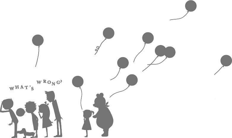 What's wrong?　Wall art ウォールステッカー （Largeサイズ) グレー