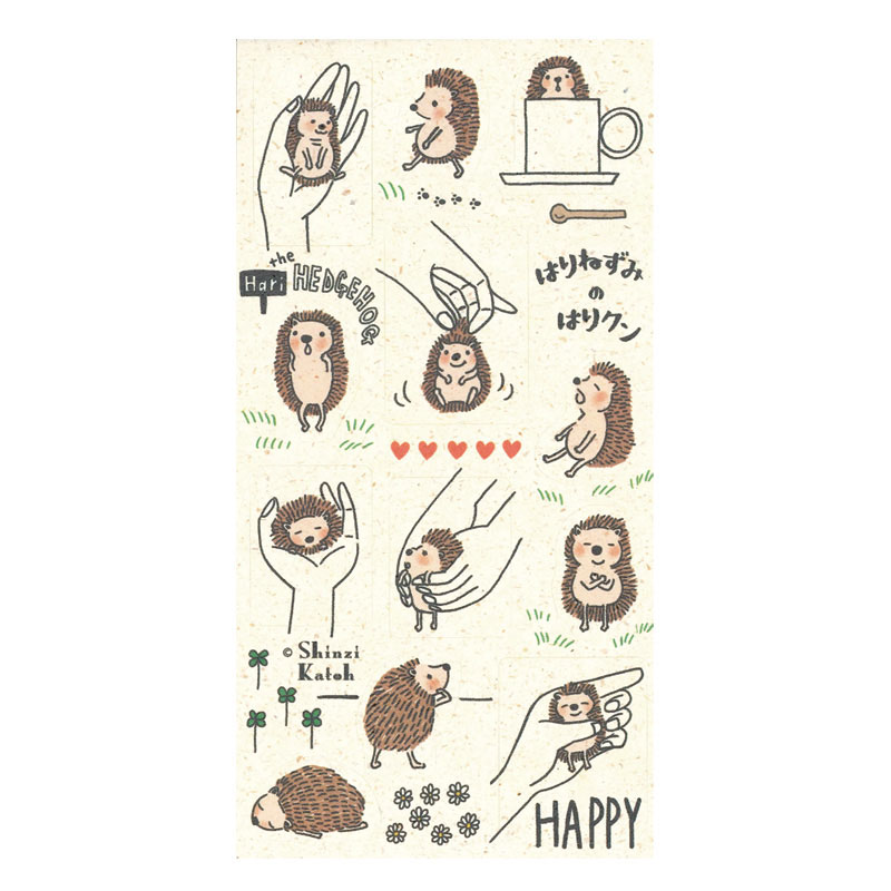 バナナねーページ ばななぺーぱーシートシール はりねずみのはりクン | Shinzi