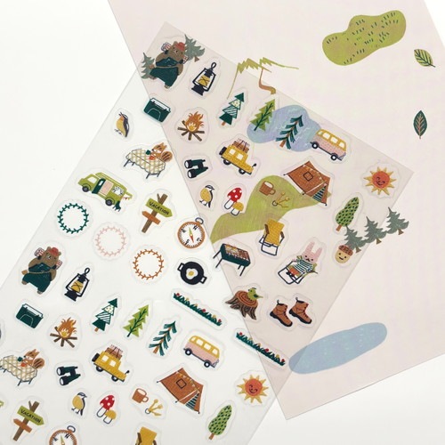 シートシール CAMPING