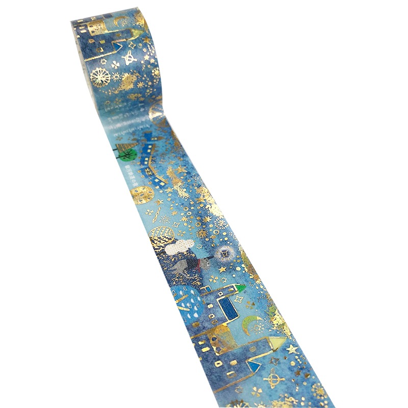 きらぴかマスキングテープ27mm幅 銀河鉄道の夜 宮沢賢治幻燈館