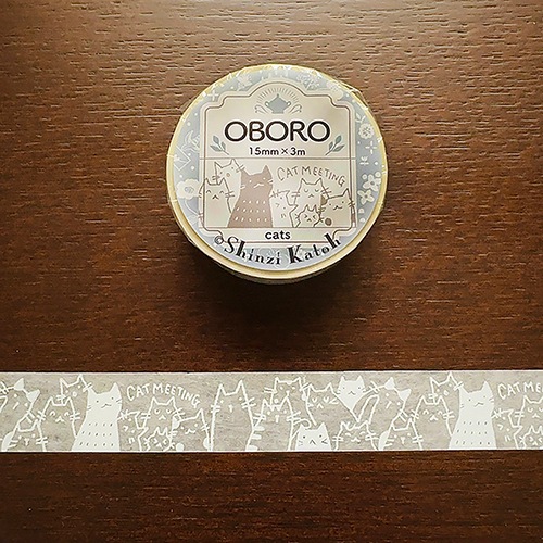 マスキングテープ OBORO cats