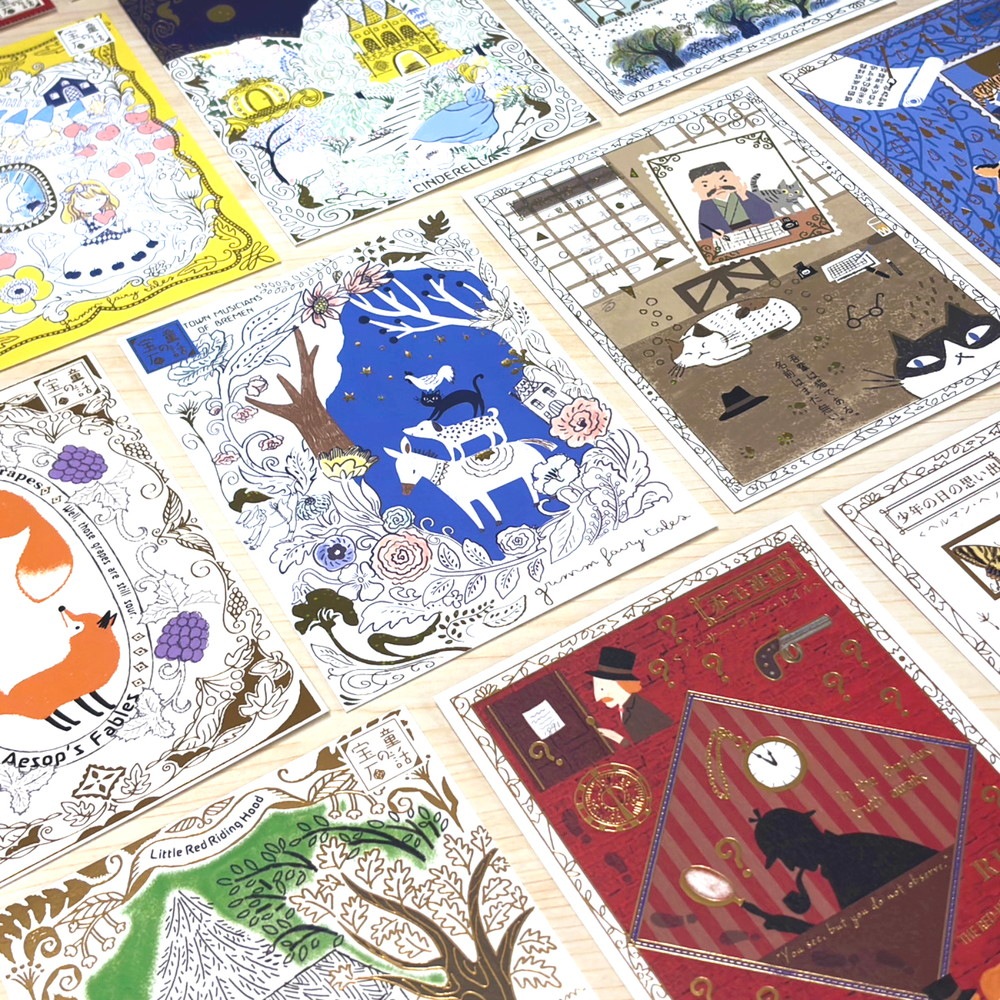 文学を歩く きらぴかポストカード  赤毛連盟