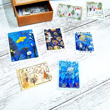 きらぴかフレークシール よだかの星/注文の多い料理店 宮沢賢治幻燈館