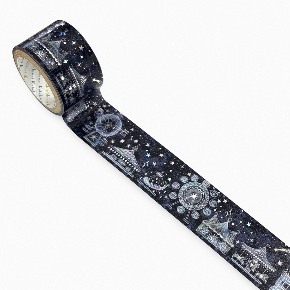 きらぴかマスキングテープ 27ｍｍ幅 夜の遊園地