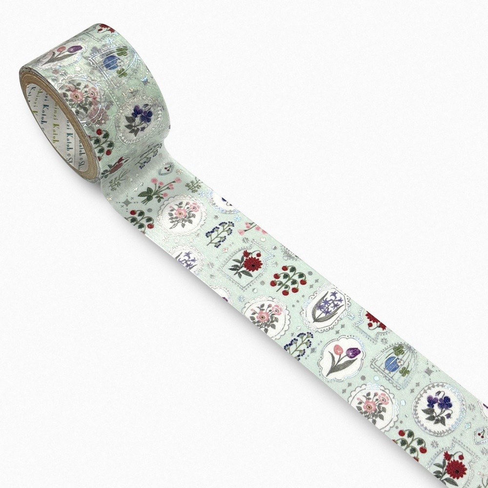 きらぴかマスキングテープ 27ｍｍ幅 Botanical