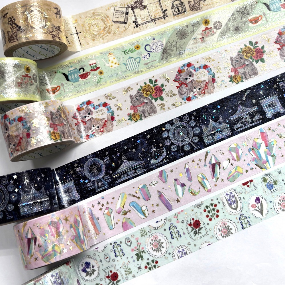 きらぴかマスキングテープ 27ｍｍ幅 Botanical