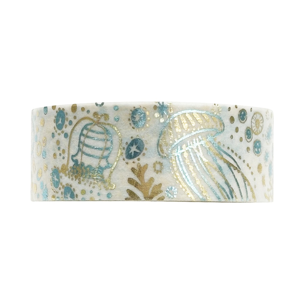 きらぴかマスキングテープ 星アカリ Jellyfish 2色箔