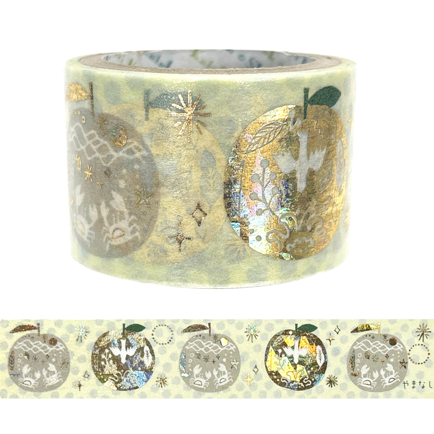 宮沢賢治幻燈館 きらぴかマスキングテープ 27ｍｍ幅 やまなし2