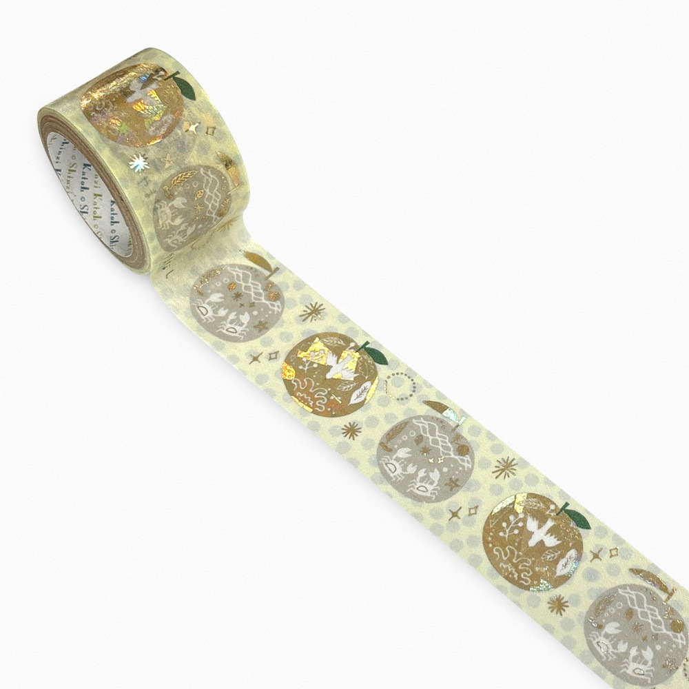 宮沢賢治幻燈館 きらぴかマスキングテープ 27ｍｍ幅 やまなし2