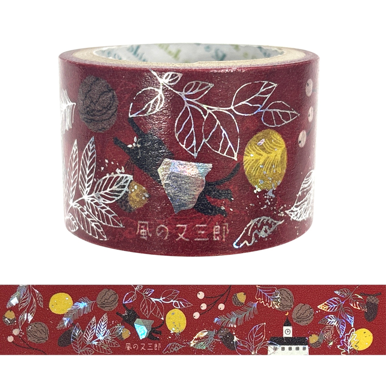 宮沢賢治幻燈館 きらぴかマスキングテープ 27ｍｍ幅 風の又三郎2