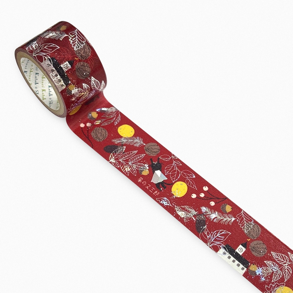 宮沢賢治幻燈館 きらぴかマスキングテープ 27ｍｍ幅 風の又三郎2