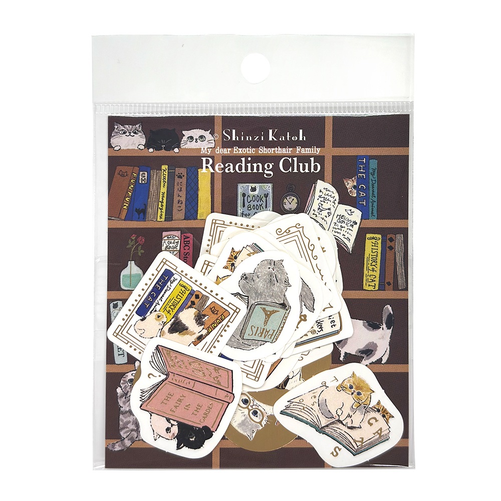 Shinzi Katoh Collection きらぴかフレークシール Reading Club