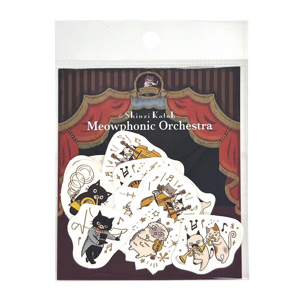 Shinzi Katoh Collection きらぴかフレークシール Meowphonic Orchestra