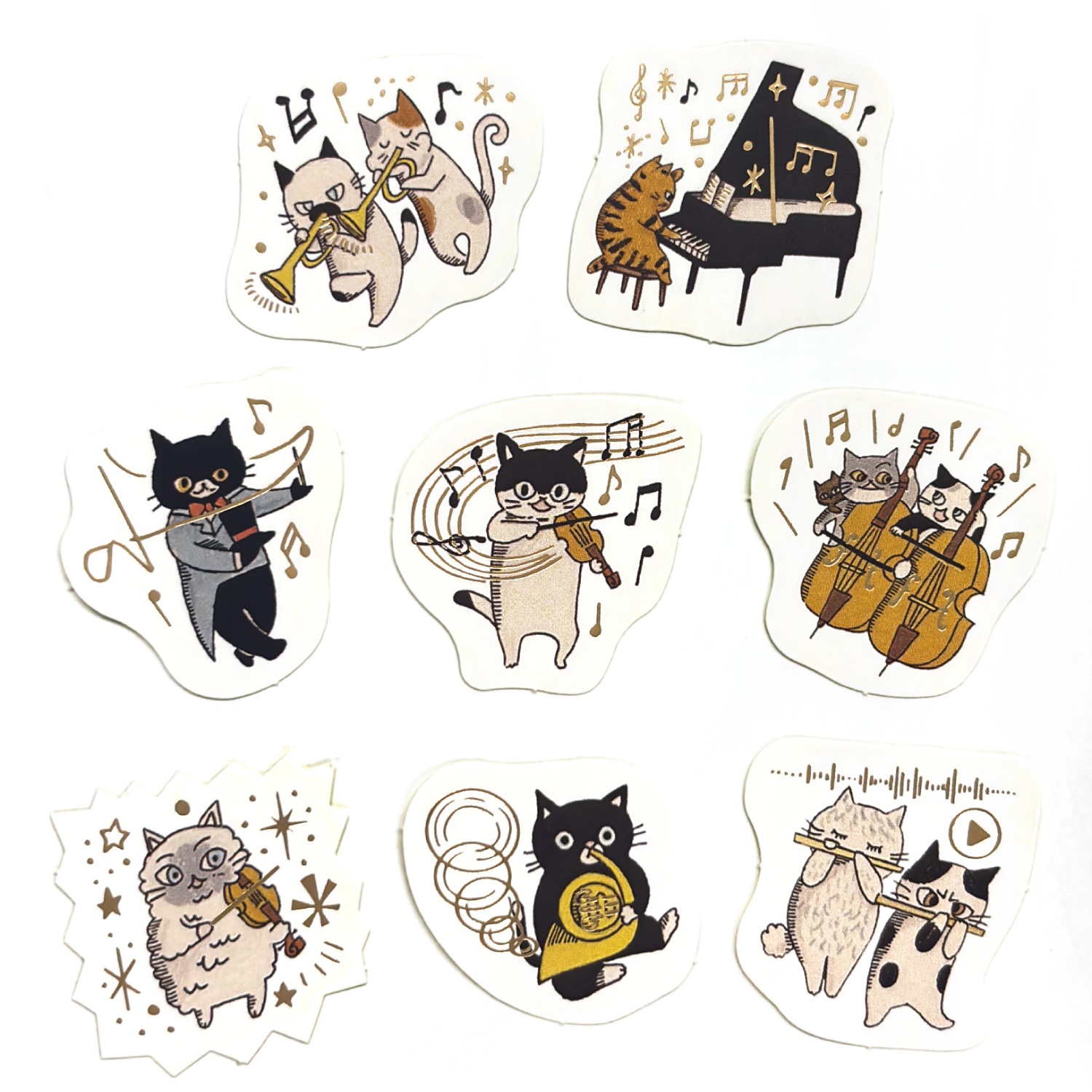 Shinzi Katoh Collection きらぴかフレークシール Meowphonic Orchestra