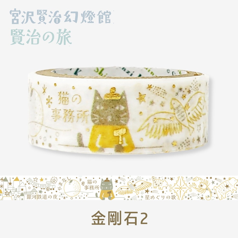 きらぴかマスキングテープ 宮沢賢治幻燈館 賢治の旅 金鉱石2
