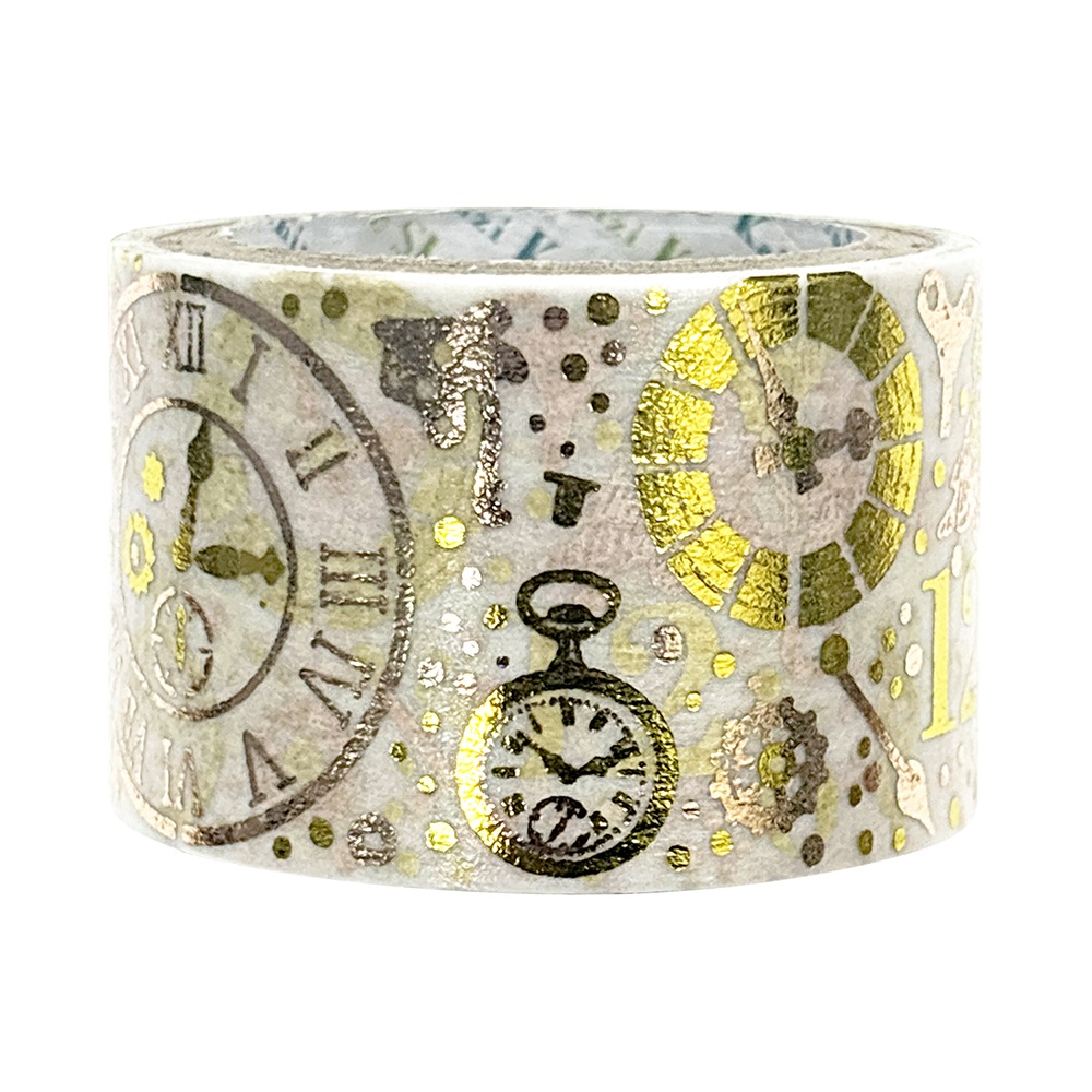 きらぴかマスキングテープ 星アカリ 27ｍｍ幅 時空間 2色箔