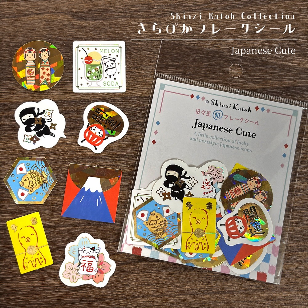Shinzi Katoh Collection きらぴかフレークシール Japanese Cute