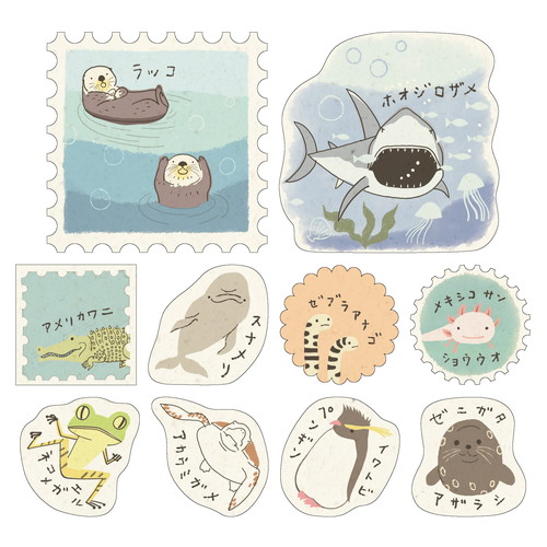 水の絶滅危惧種2 バナナペーパーフレークシール