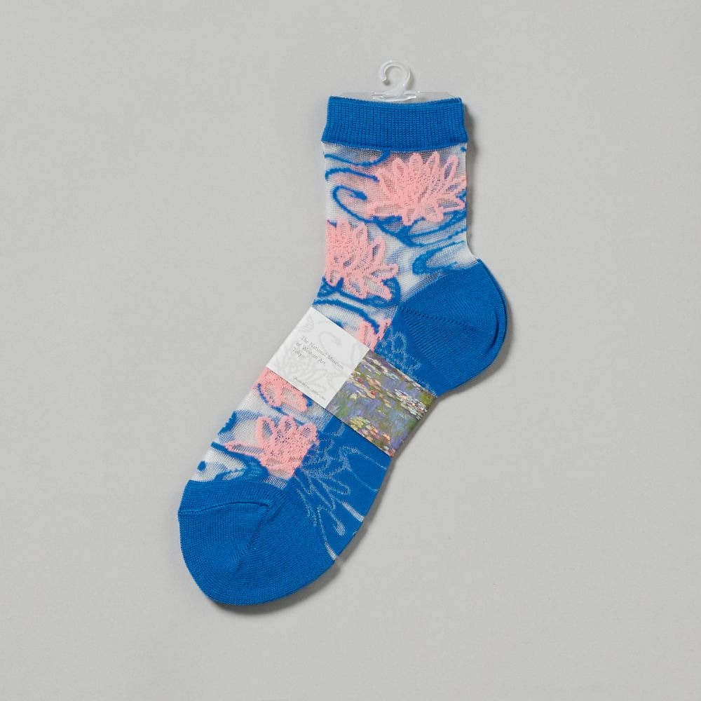 靴下シースルー 睡蓮・青 | ファッション,衣類 | 国立西洋美術館SHOP