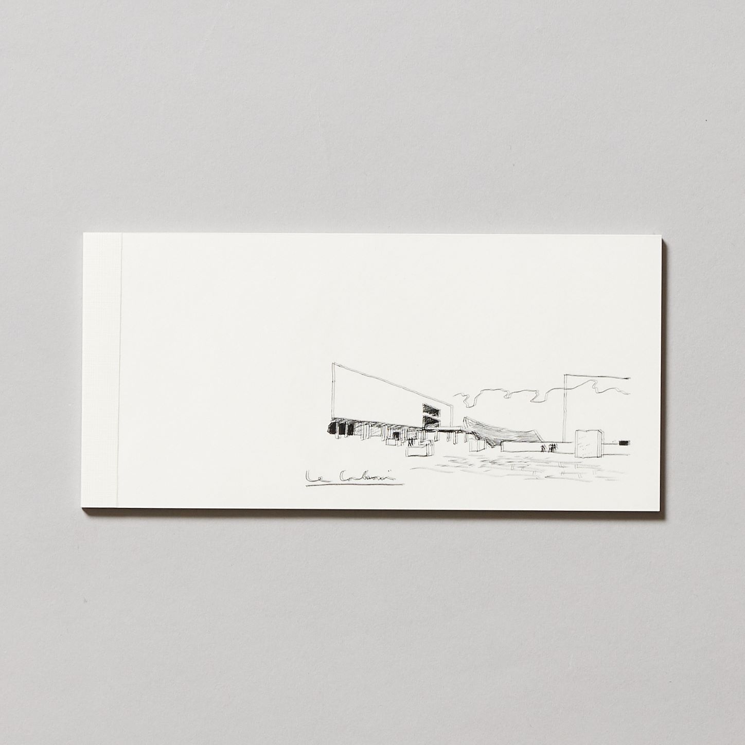 一筆箋　ル・コルビュジエ／散策広場スケッチ