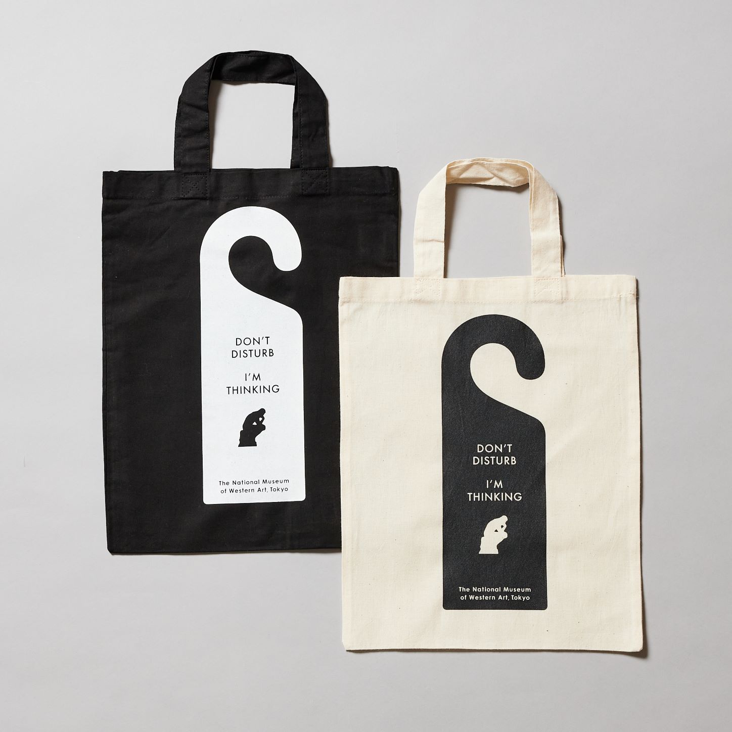 トートバッグ　考える人　ドアサイン　
