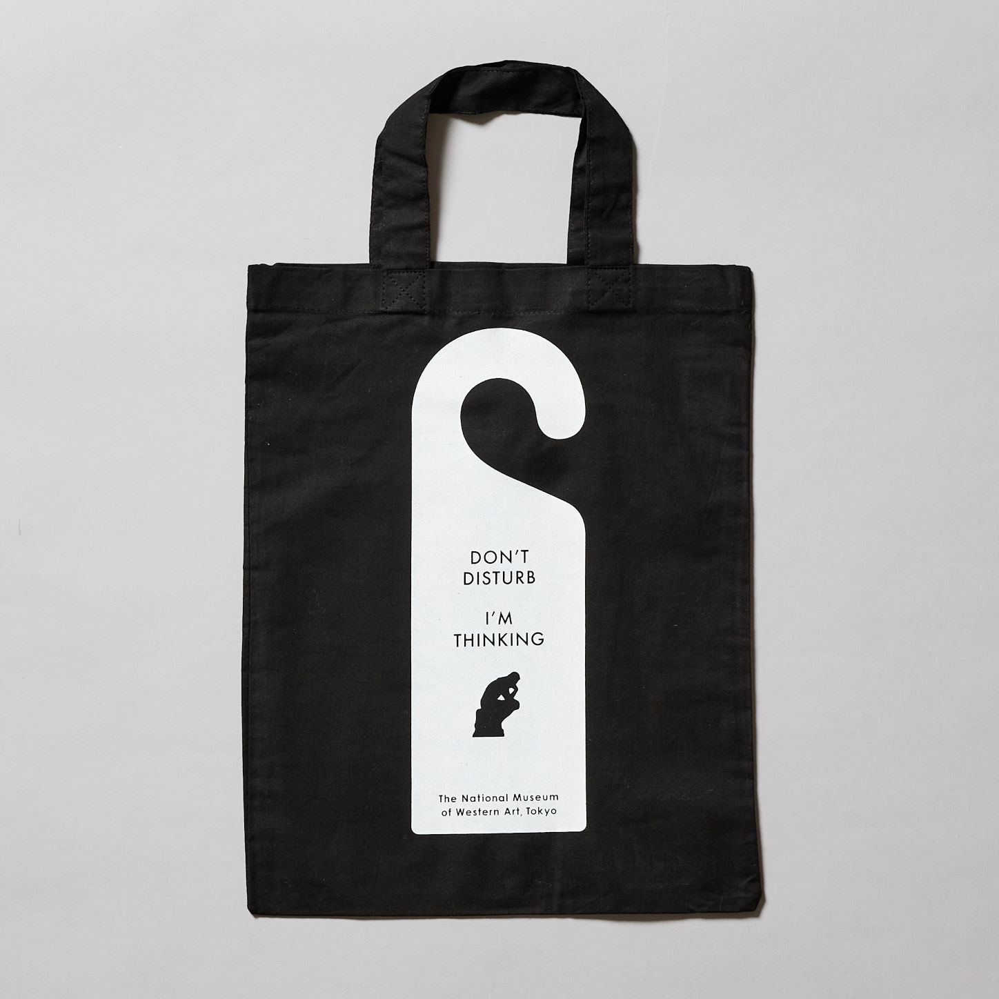 トートバッグ　考える人　ドアサイン　