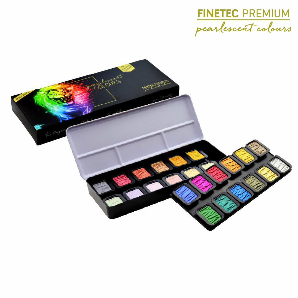 ファインテック プレミアム パールセントカラー F7024 16色+TwoTone 2色+イリデッセント 6色セット (610613)