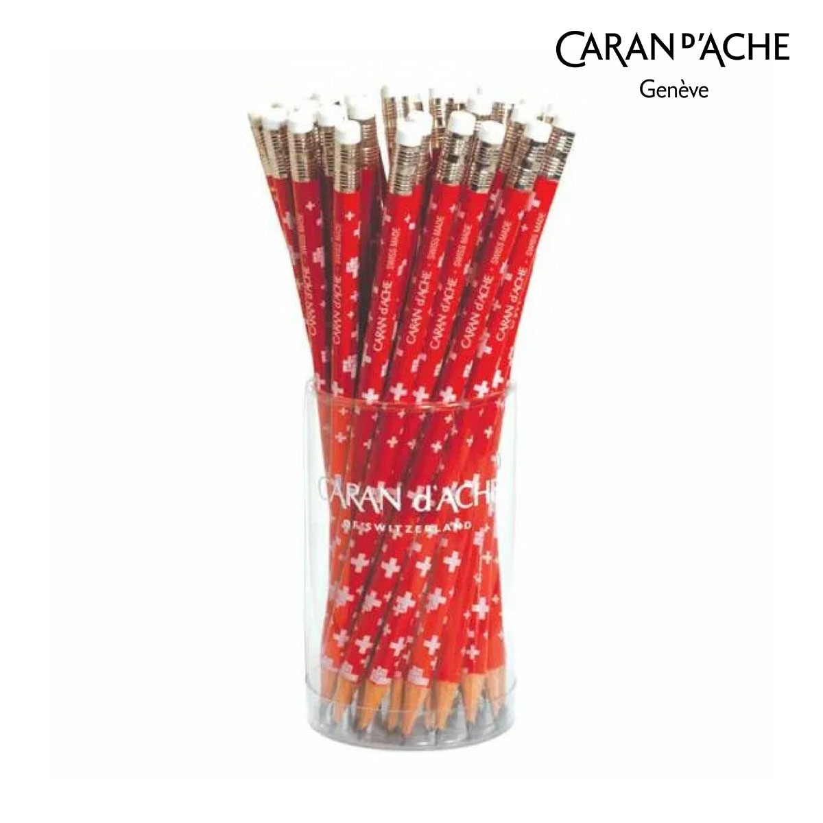 カランダッシュ(Caran d'Ache) 0342-112 スイスフラッグ鉛筆 (36本) (619604)