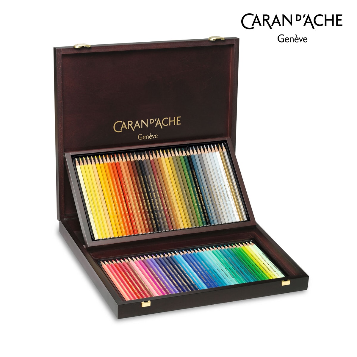 カランダッシュ(Caran d'Ache) 0999-480 プリズマロ 80色木箱セット (618239)