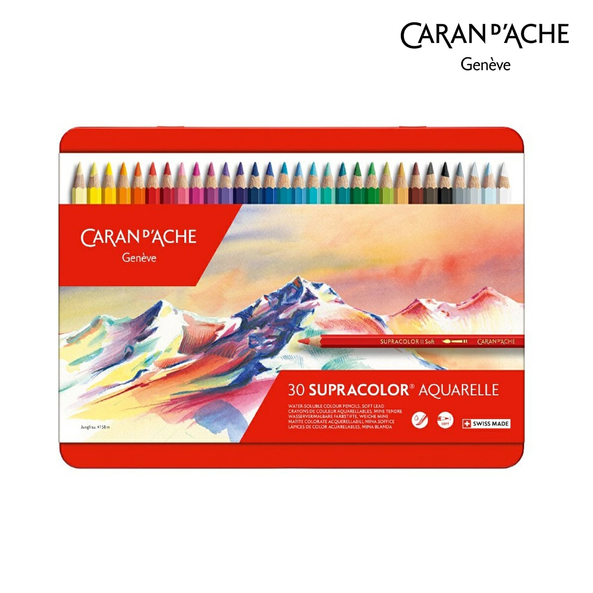 カランダッシュ(Caran d'Ache) 3888-330 スプラカラーソフト 色鉛筆 30色セット (618244)