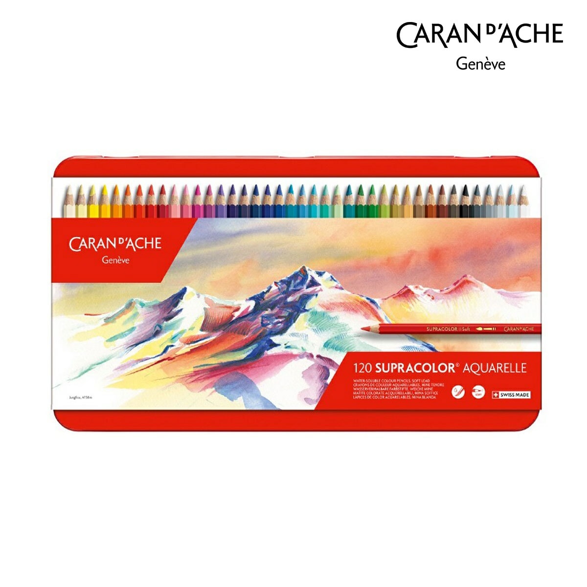 カランダッシュ(Caran d'Ache) 3888-420 スプラカラーソフト 色鉛筆 120色セット (618247)
