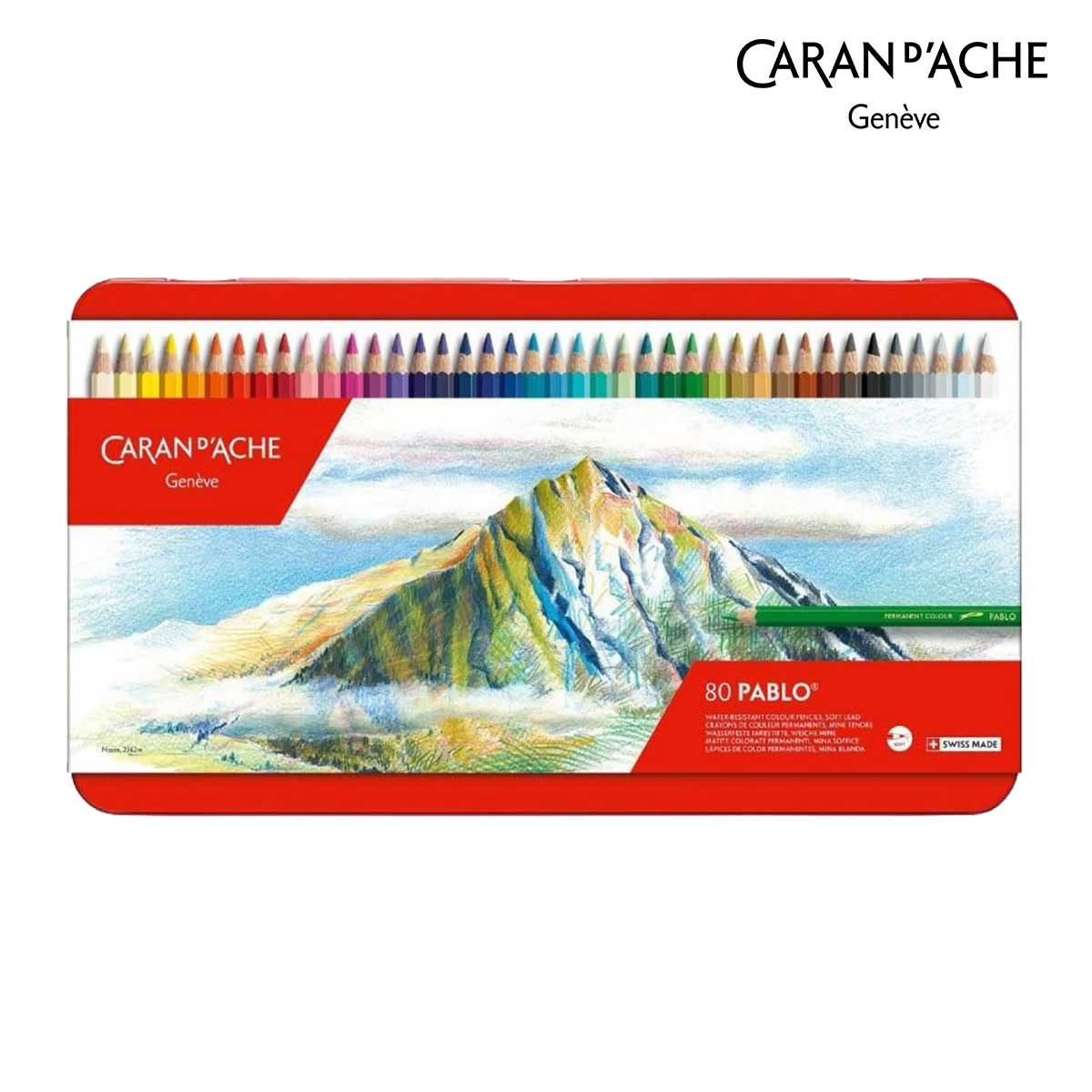 カランダッシュ(Caran d'Ache) 0666-380 パブロ色鉛筆 80色セット (619155)