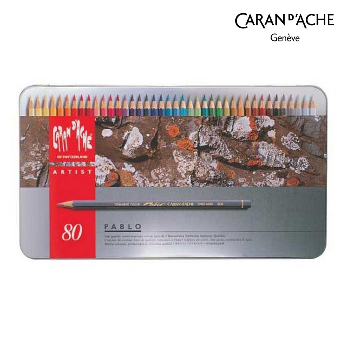 カランダッシュ(Caran d'Ache) 0666-380 パブロ色鉛筆 80色セット (619155)