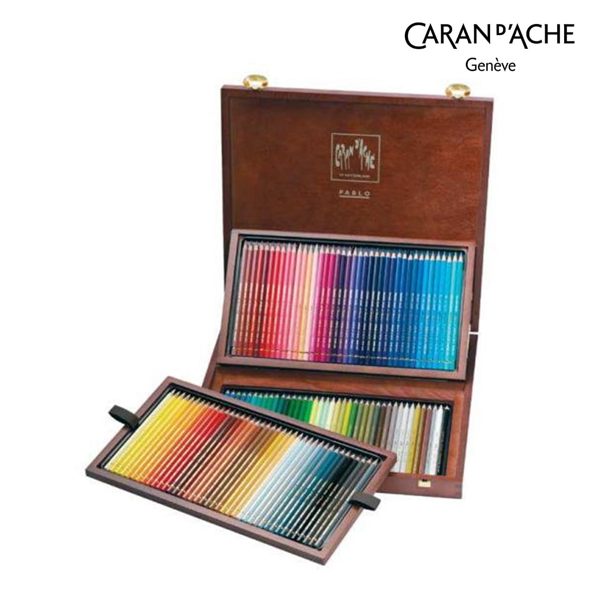 カランダッシュ(Caran d'Ache) 0666-920 パブロ色鉛筆 120色木箱セット (619157)