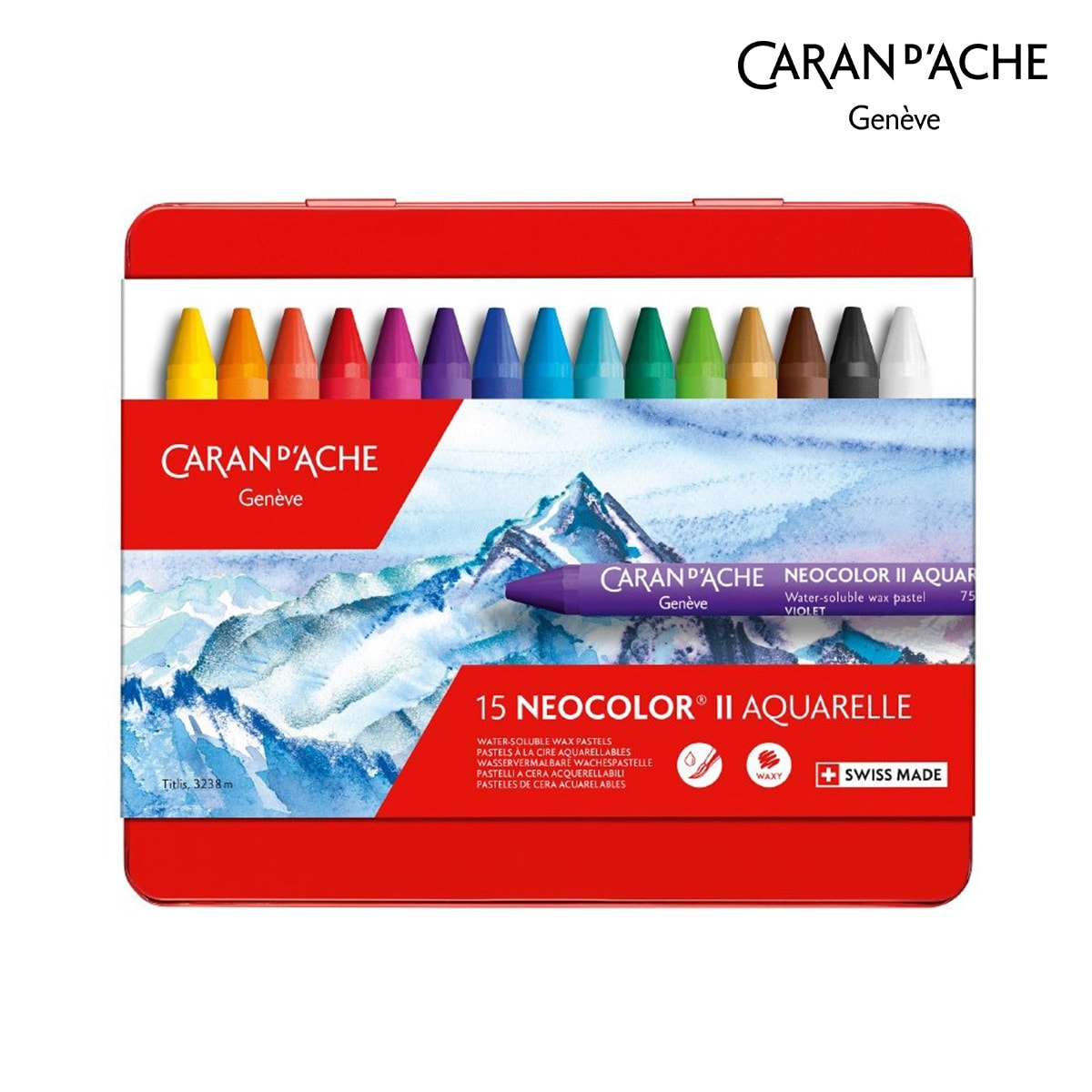 カランダッシュ(Caran d'Ache) 7500-315 ネオカラー2 15色セット (618213)
