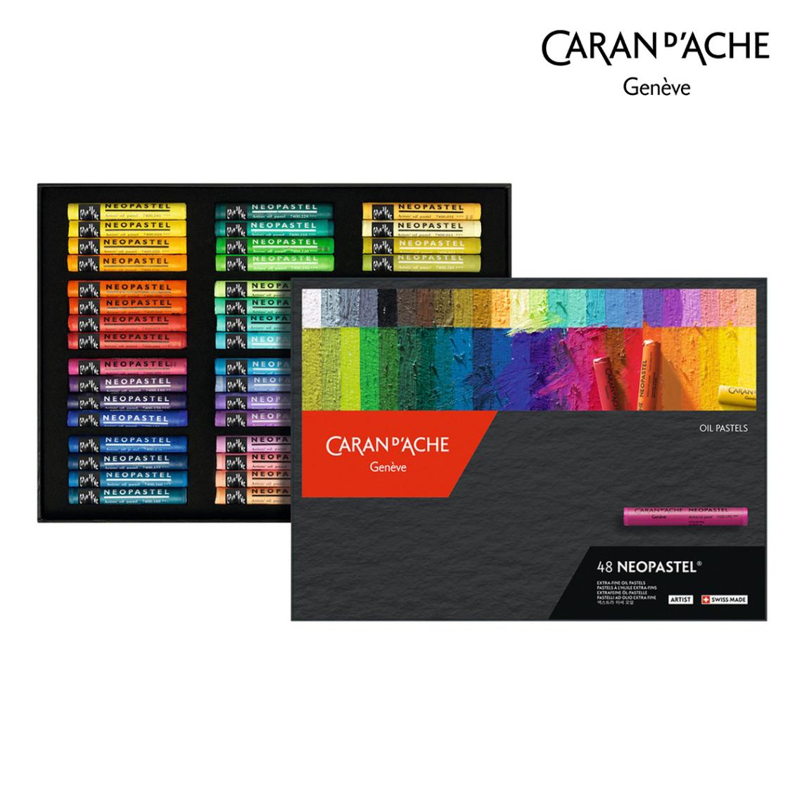 カランダッシュ(Caran d'Ache) 7400-348 ネオパステル 48色セット 紙箱入 (619433)