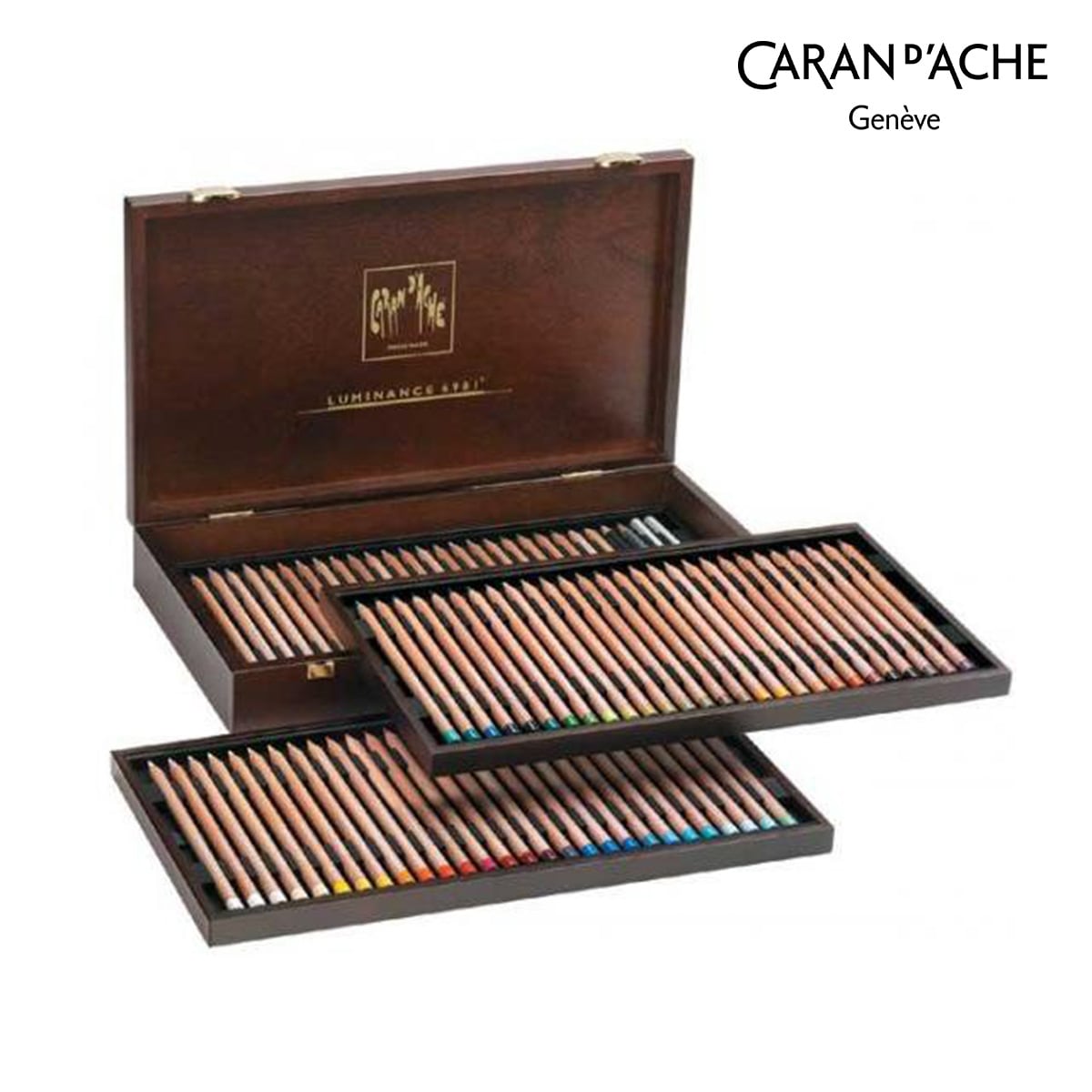 カランダッシュ(Caran d'Ache) 6901-476 ルミナンス 6901 76色木箱セット (619834)