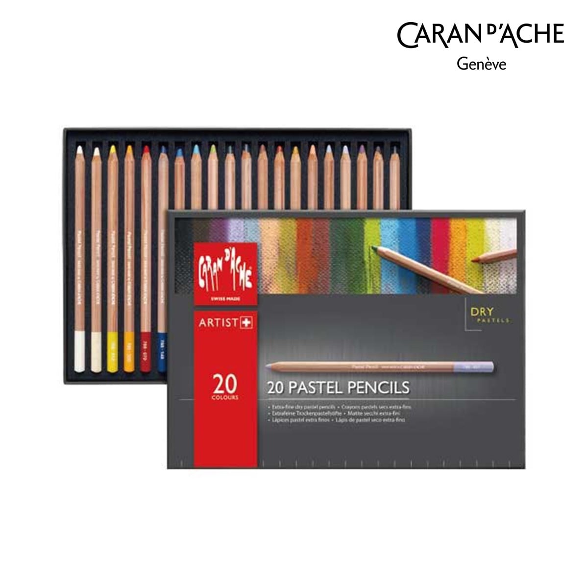 カランダッシュ(Caran d'Ache) 788-320 パステルペンシル20色セット (687197)