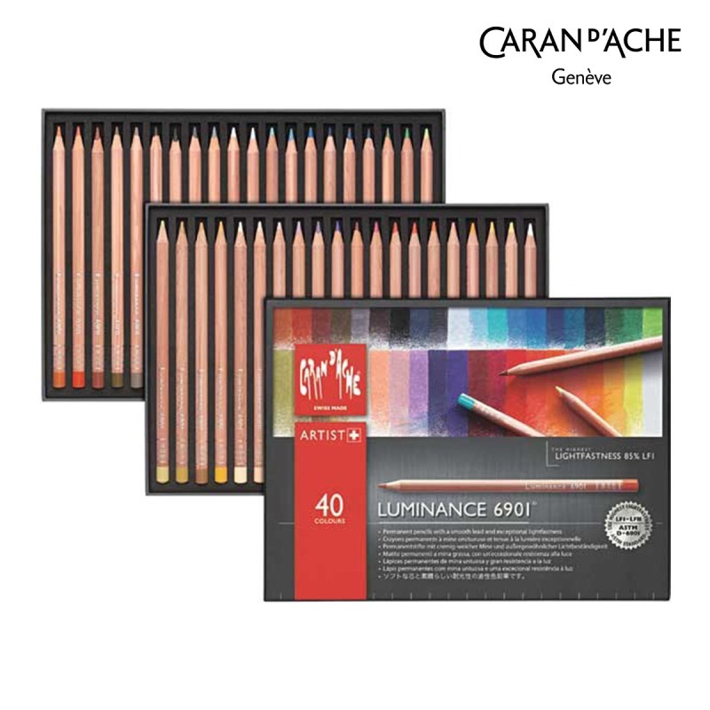 カランダッシュ ルミナンス 40色セット カランダッシュ(Caran d'Ache) 6901-740 ルミナンス 6901 40色セット