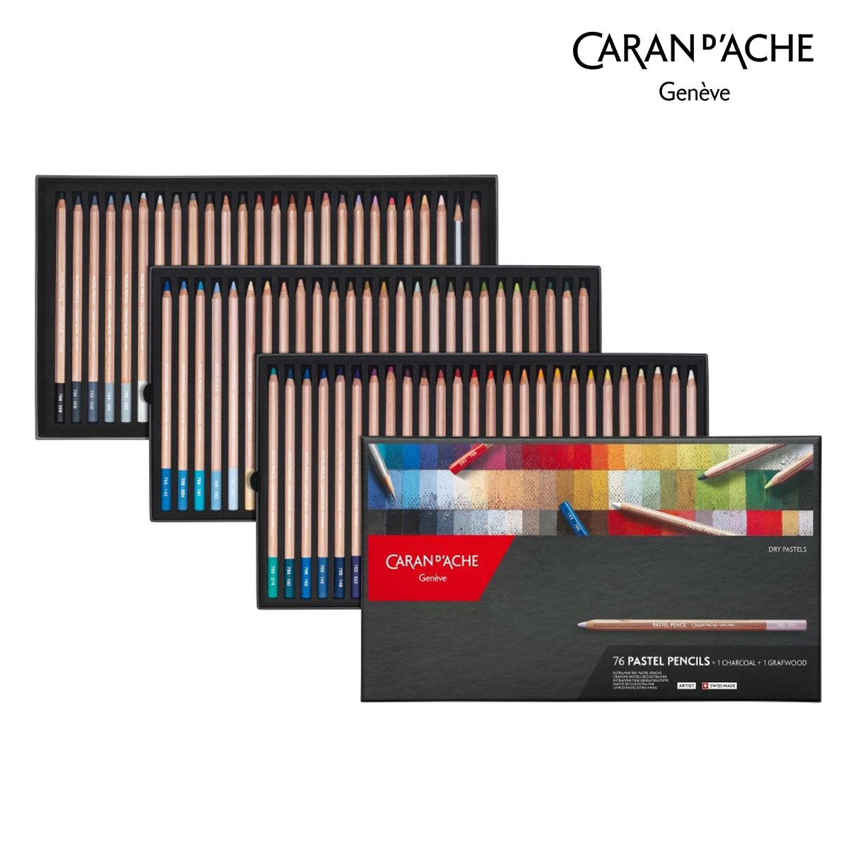 カランダッシュ(Caran d'Ache) 788-376 パステルペンシル76色セット (687199)