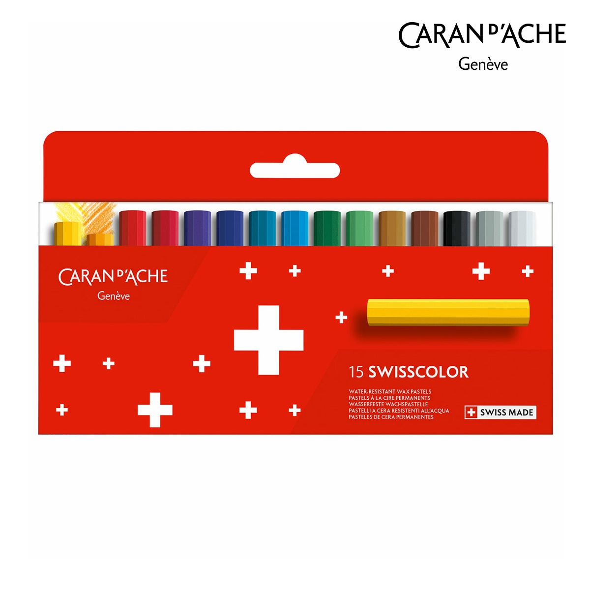 カランダッシュ(Caran d'Ache) 7002-815 スイスカラー油性パステル15色 紙箱 (619468)