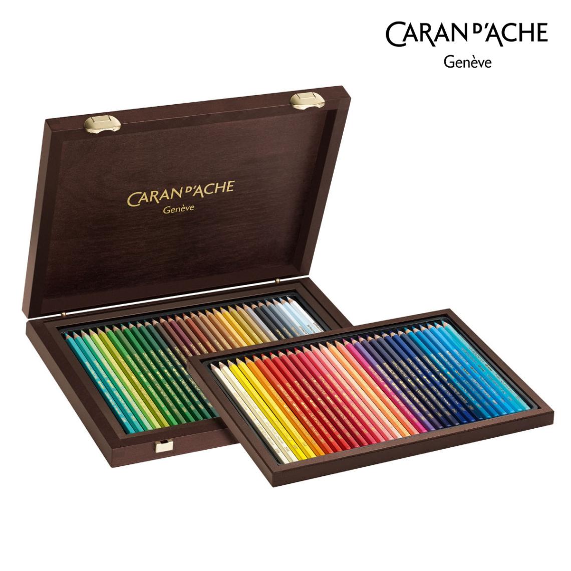 カランダッシュ(Caran d'Ache) 3888-960 スプラカラーソフト 色鉛筆 60色木箱セット (618257)