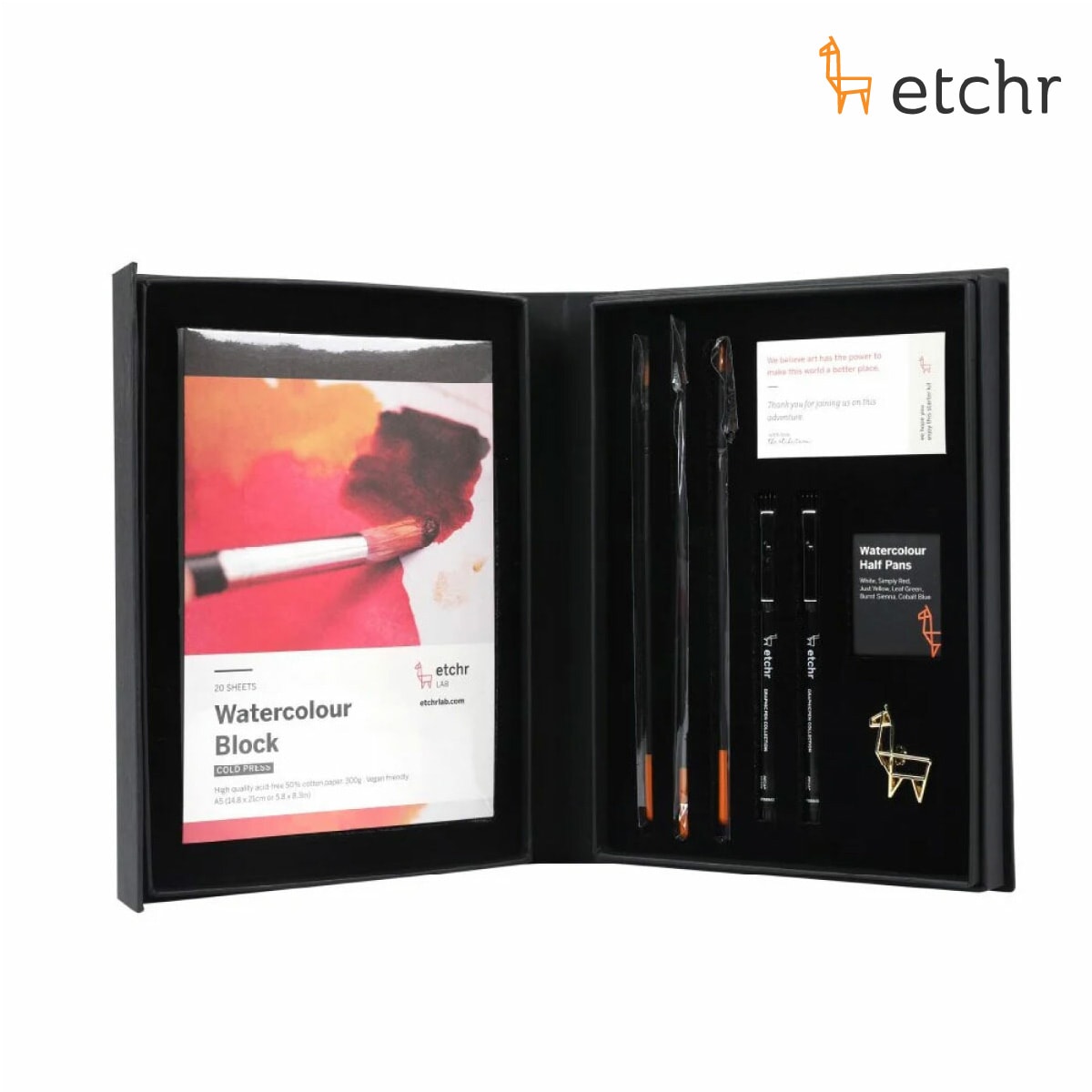 エッチャー(Etchr) 固形水彩6色 スターター キット (275254)