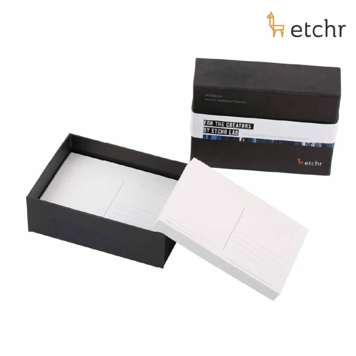 エッチャー(Etchr) プレミアム水彩紙 ポストカード 中目/細目