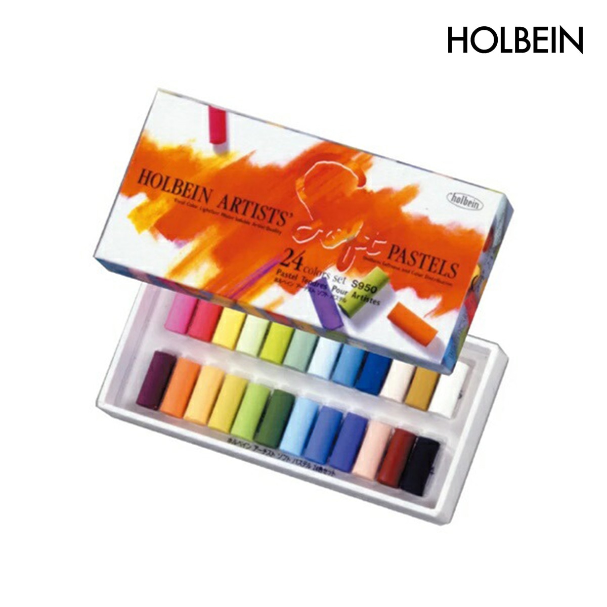ホルベイン ソフトパステル 24色セット S950 (9950)