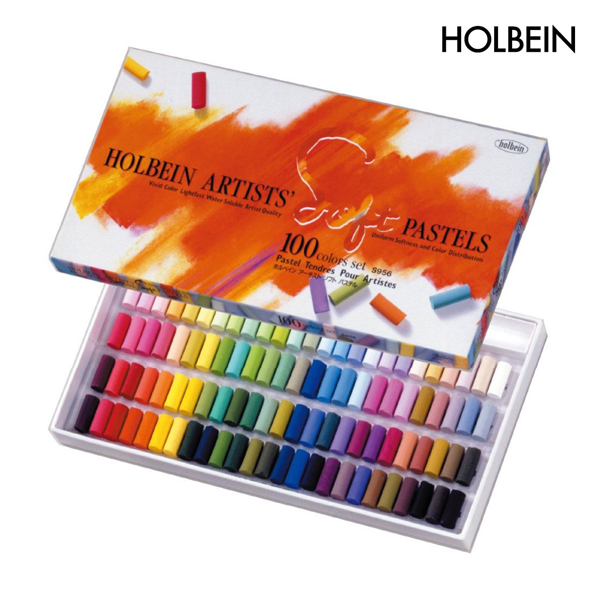 ホルベイン ソフトパステル 100色セット S956(9956)