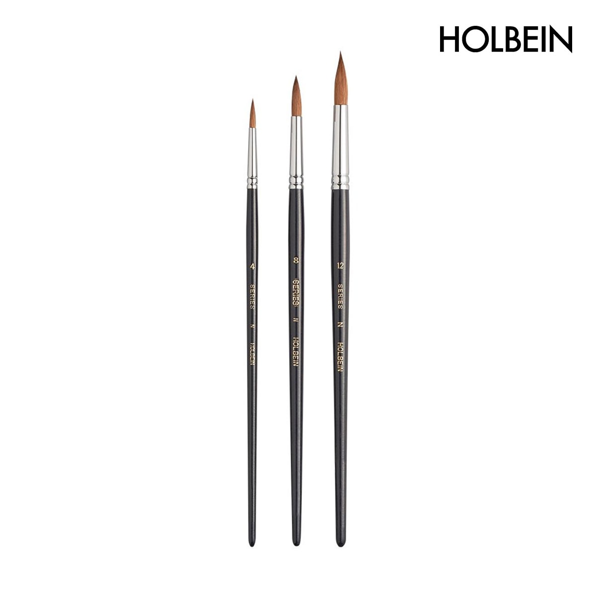 ホルベイン 画筆セット 6 水彩用イタチ混毛筆3 (130316)