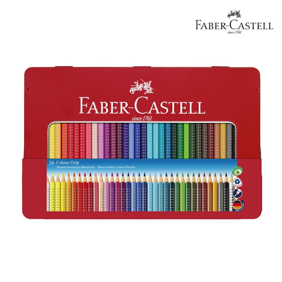 ファーバーカステル カラーグリップ色鉛筆セット 36色入缶 (112435)