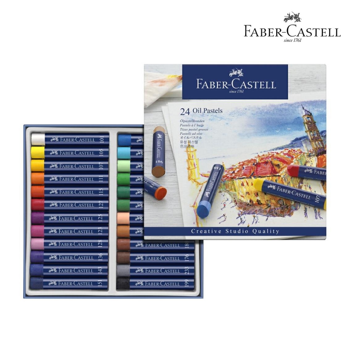ファーバーカステル クリエイティブスタジオ オイルパステル 24色セット (127024)
