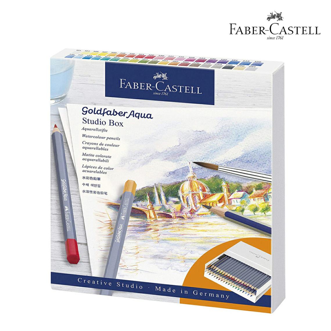 ファーバーカステル ゴールドファーバーアクア水彩色鉛筆セット 38色スタジオボックスセット (114616)